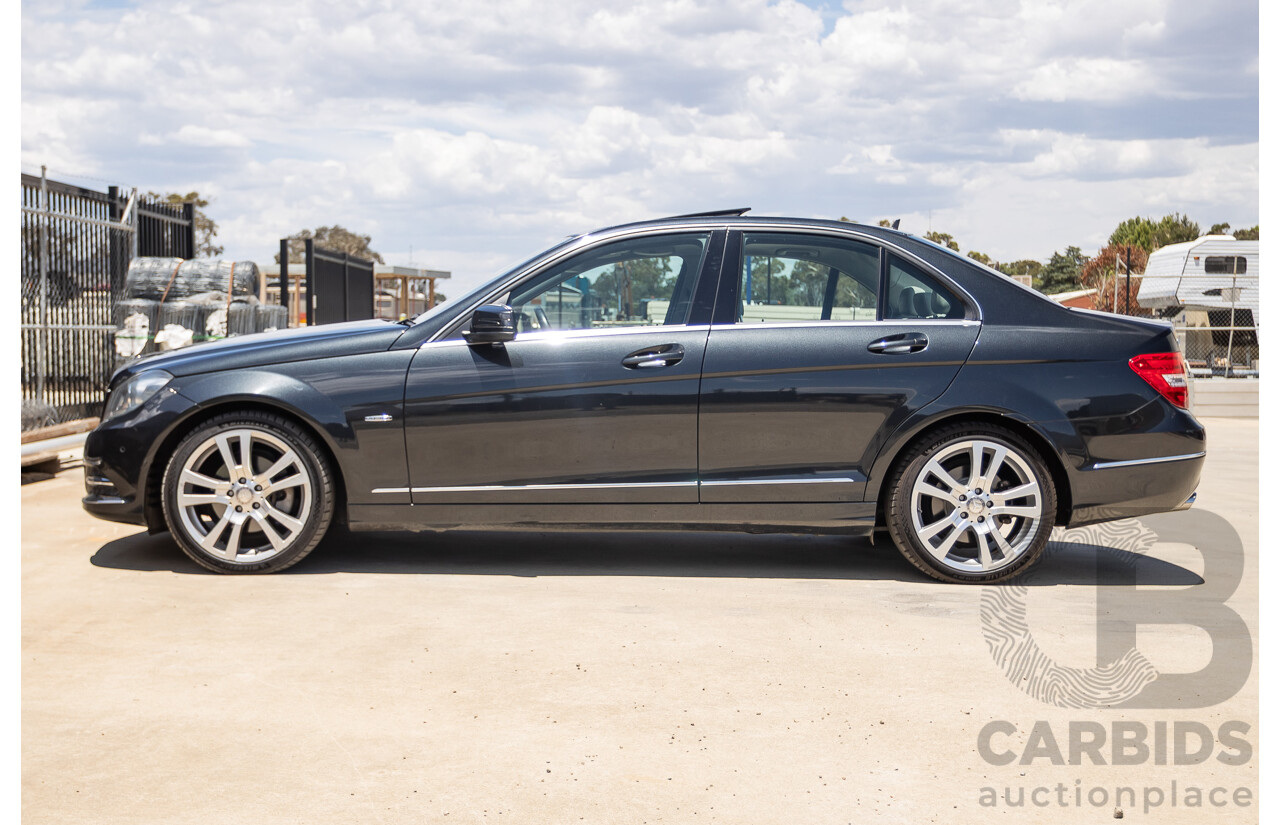 11/2011 Mercedes-Benz C250 CDI Avantguard W204 MY11 4D Sedan Magnetite Black 2.1L