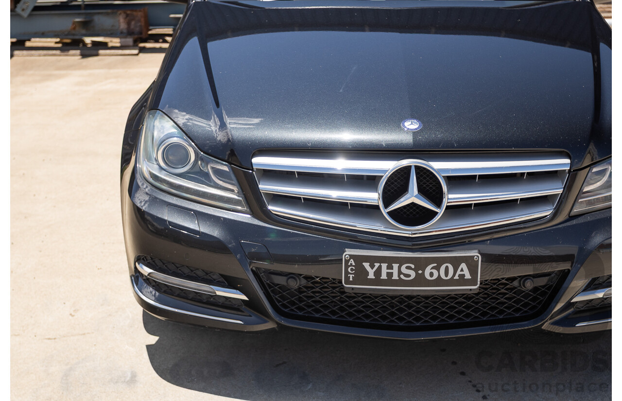 11/2011 Mercedes-Benz C250 CDI Avantguard W204 MY11 4D Sedan Magnetite Black 2.1L