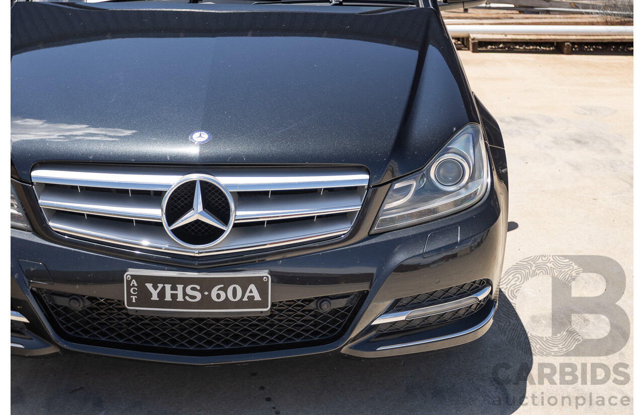 11/2011 Mercedes-Benz C250 CDI Avantguard W204 MY11 4D Sedan Magnetite Black 2.1L