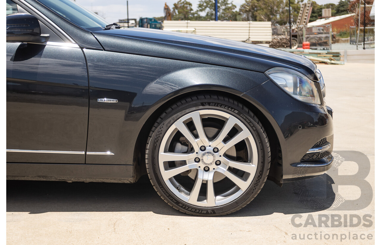 11/2011 Mercedes-Benz C250 CDI Avantguard W204 MY11 4D Sedan Magnetite Black 2.1L