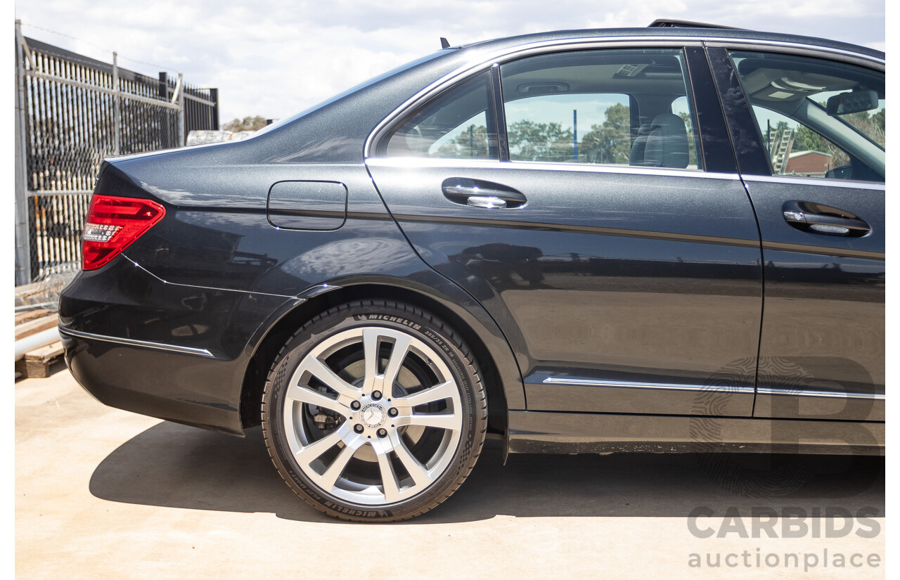 11/2011 Mercedes-Benz C250 CDI Avantguard W204 MY11 4D Sedan Magnetite Black 2.1L
