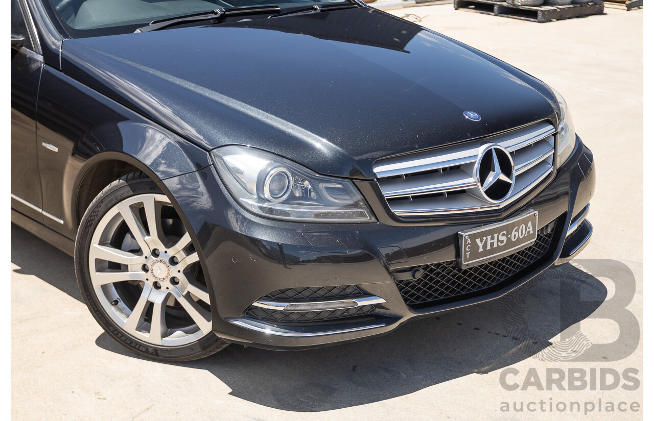 11/2011 Mercedes-Benz C250 CDI Avantguard W204 MY11 4D Sedan Magnetite Black 2.1L