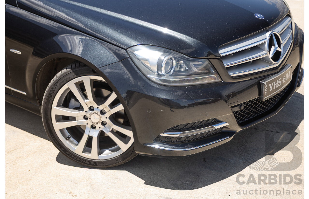 11/2011 Mercedes-Benz C250 CDI Avantguard W204 MY11 4D Sedan Magnetite Black 2.1L