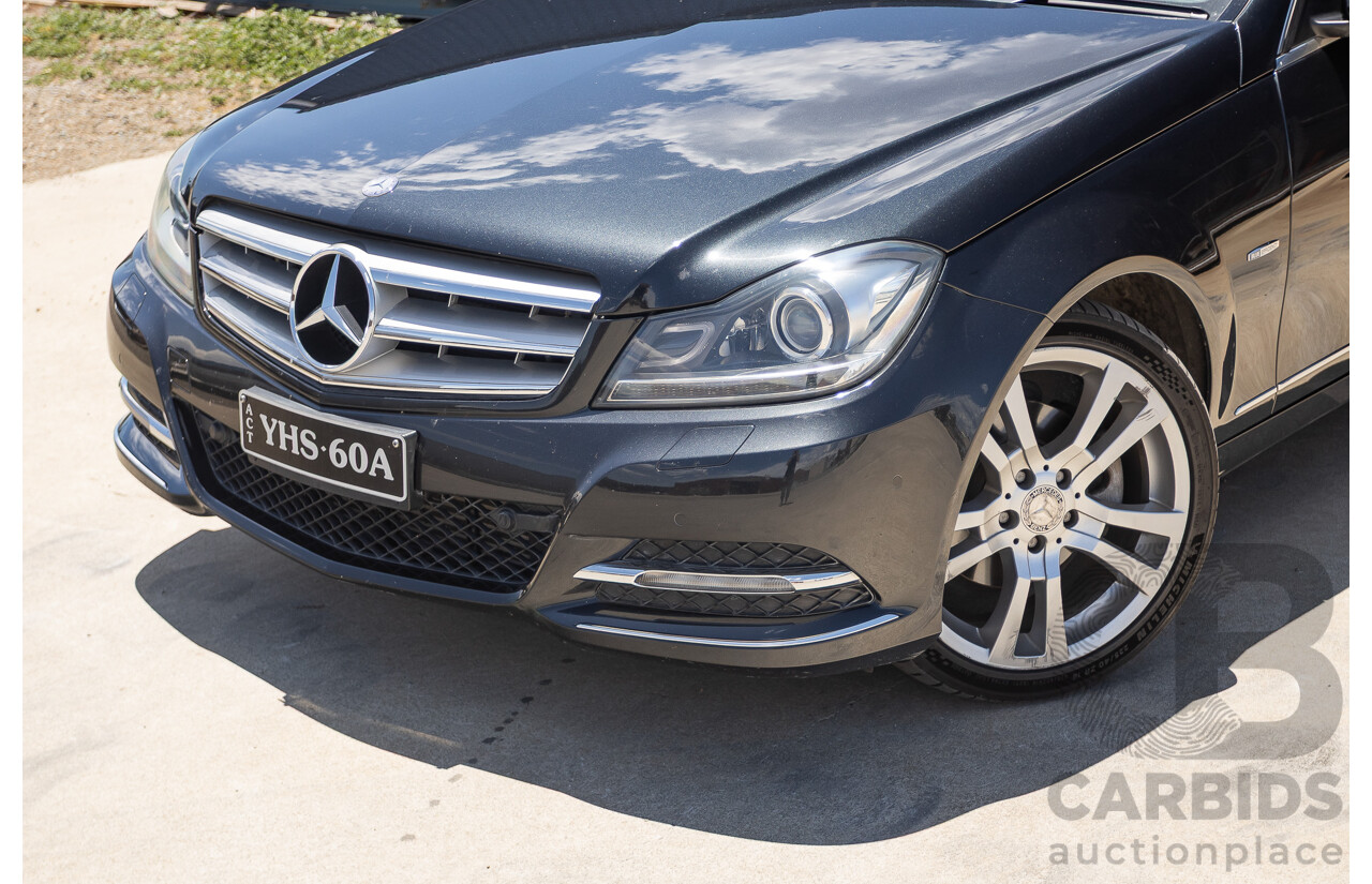 11/2011 Mercedes-Benz C250 CDI Avantguard W204 MY11 4D Sedan Magnetite Black 2.1L