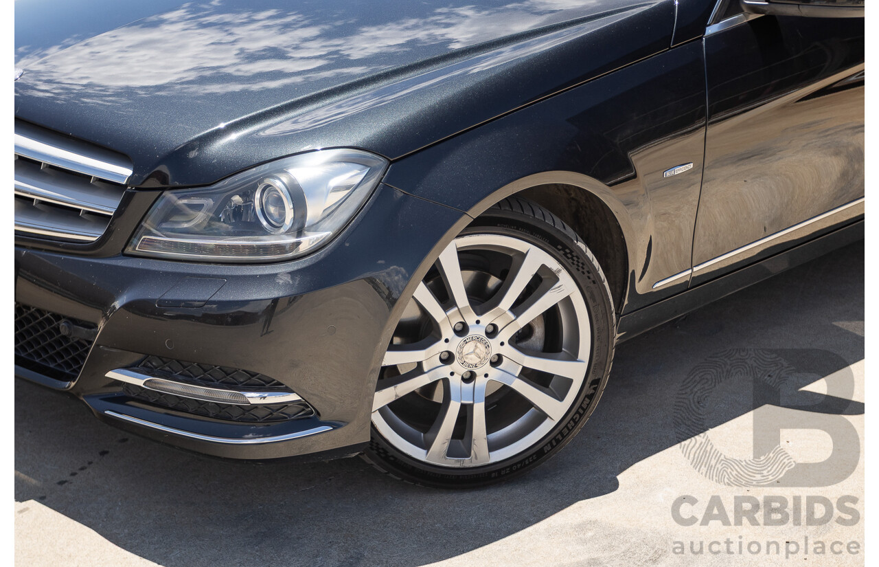 11/2011 Mercedes-Benz C250 CDI Avantguard W204 MY11 4D Sedan Magnetite Black 2.1L