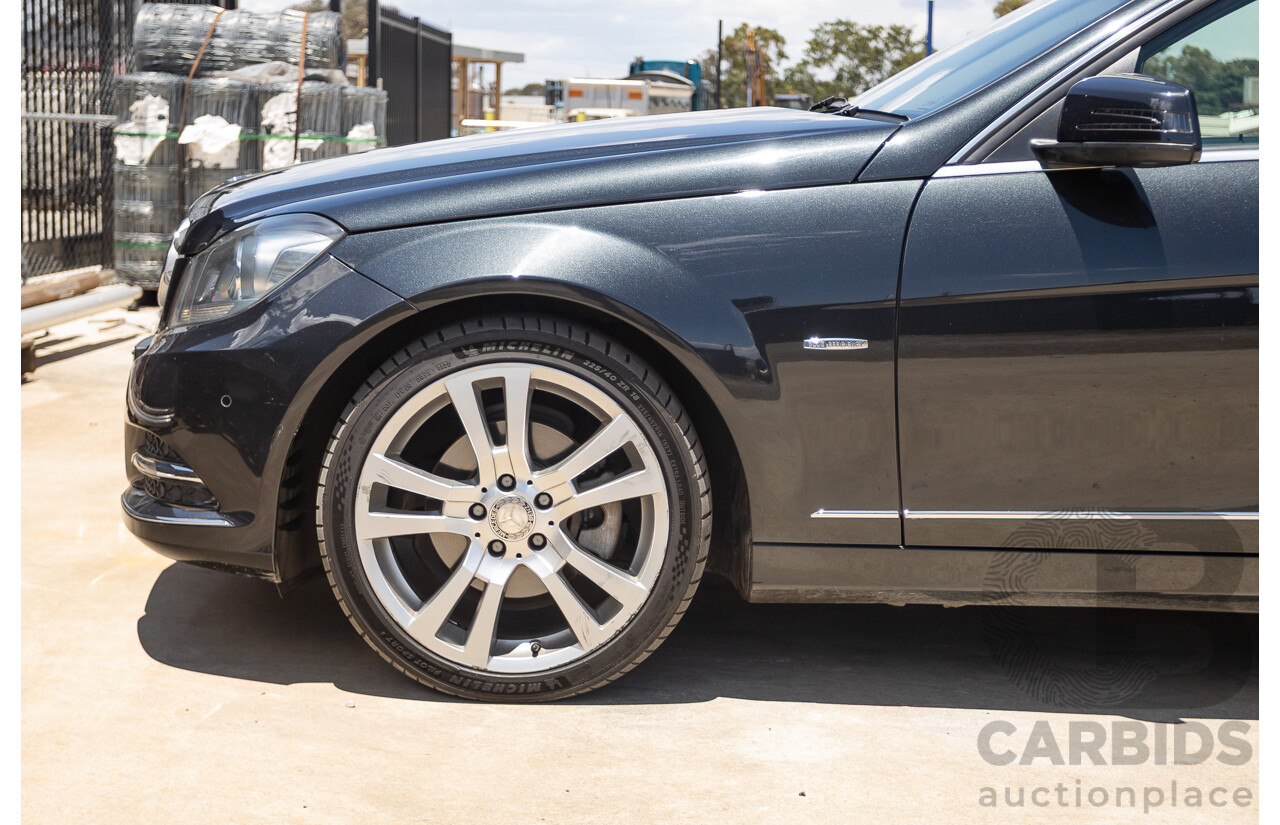 11/2011 Mercedes-Benz C250 CDI Avantguard W204 MY11 4D Sedan Magnetite Black 2.1L