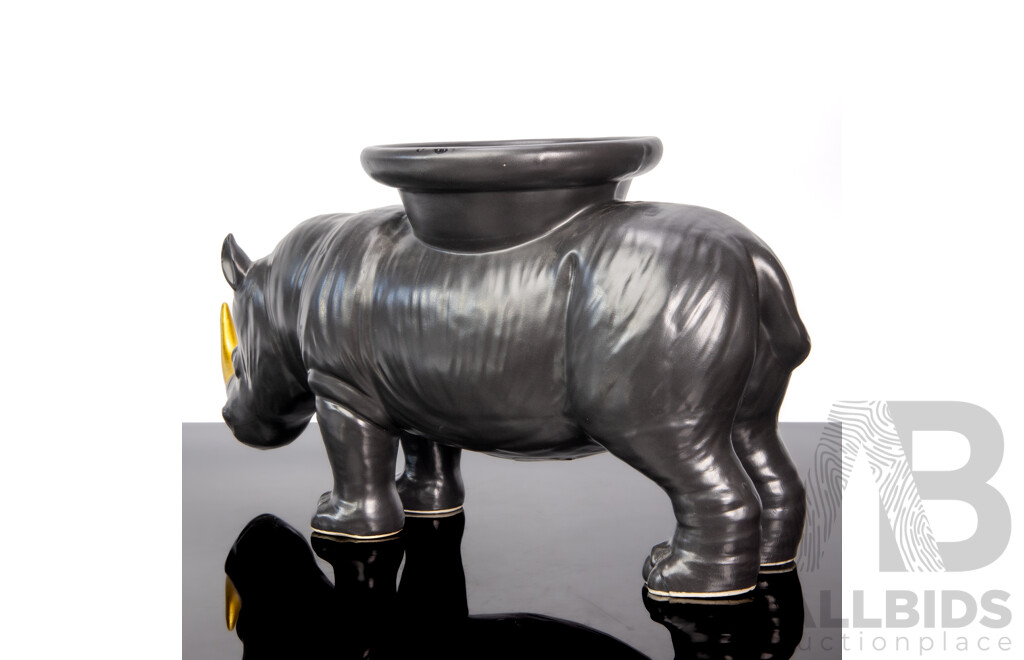 He Was Stronger Than He Thought Ceramic Plant Stand by Gillie & Marc Schattner