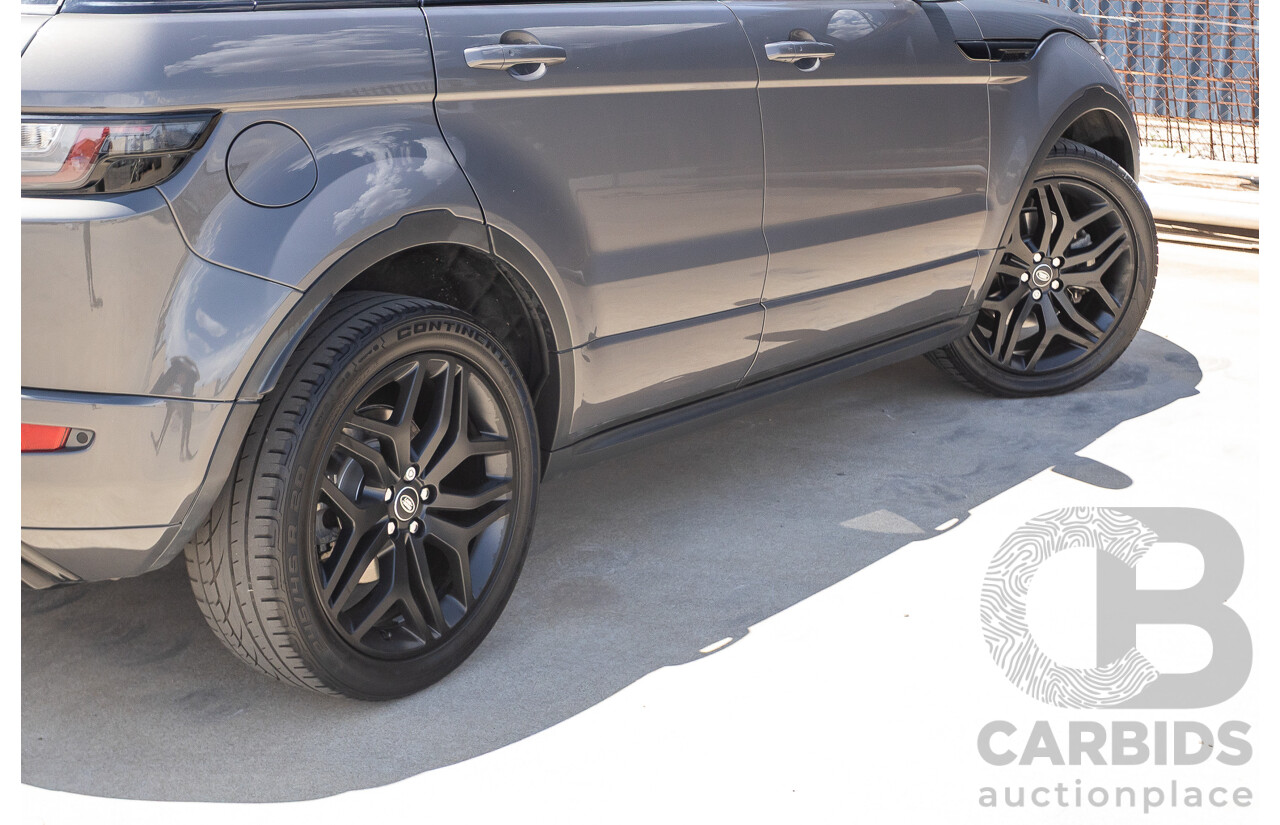 08/2016 Range Rover Evoque Td4 180 HSE Dynamic (AWD) LV MY17 5D Wagon Waitomo Grey Turbo Diesel 2.0L