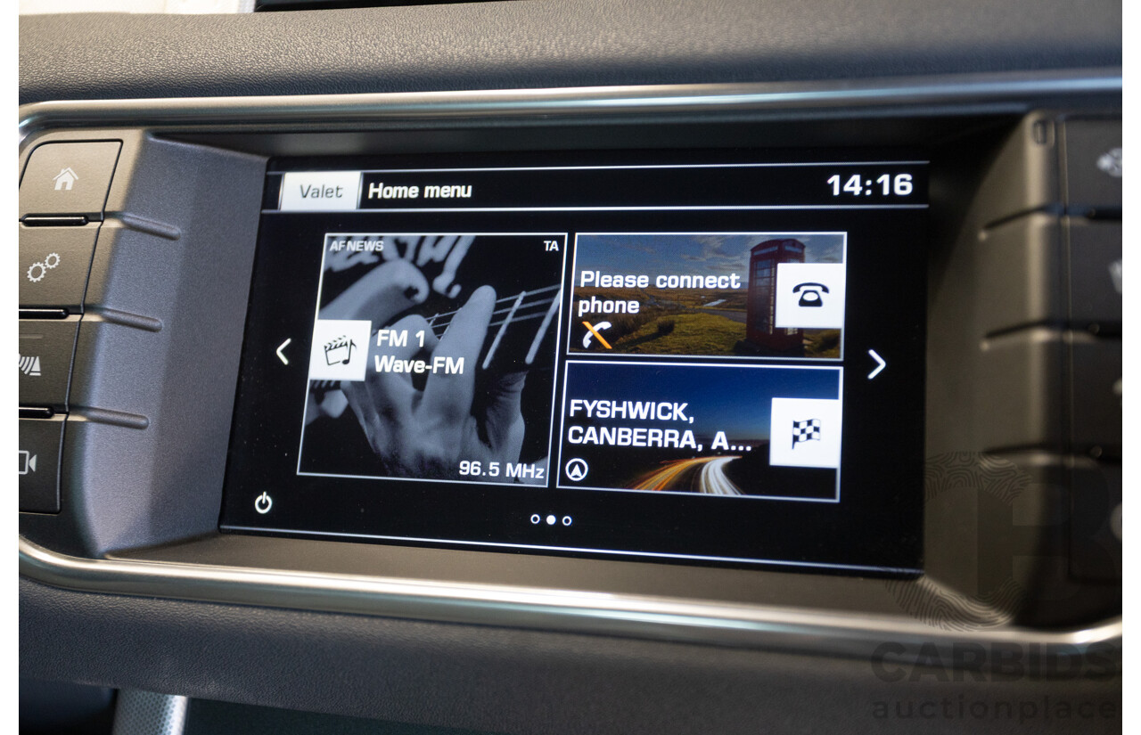 08/2016 Range Rover Evoque Td4 180 HSE Dynamic (AWD) LV MY17 5D Wagon Waitomo Grey Turbo Diesel 2.0L