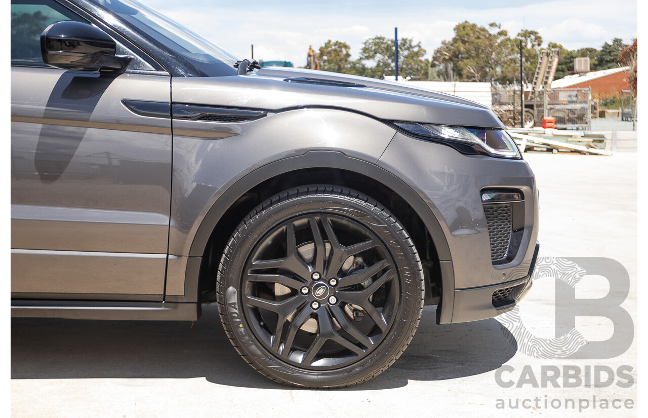08/2016 Range Rover Evoque Td4 180 HSE Dynamic (AWD) LV MY17 5D Wagon Waitomo Grey Turbo Diesel 2.0L