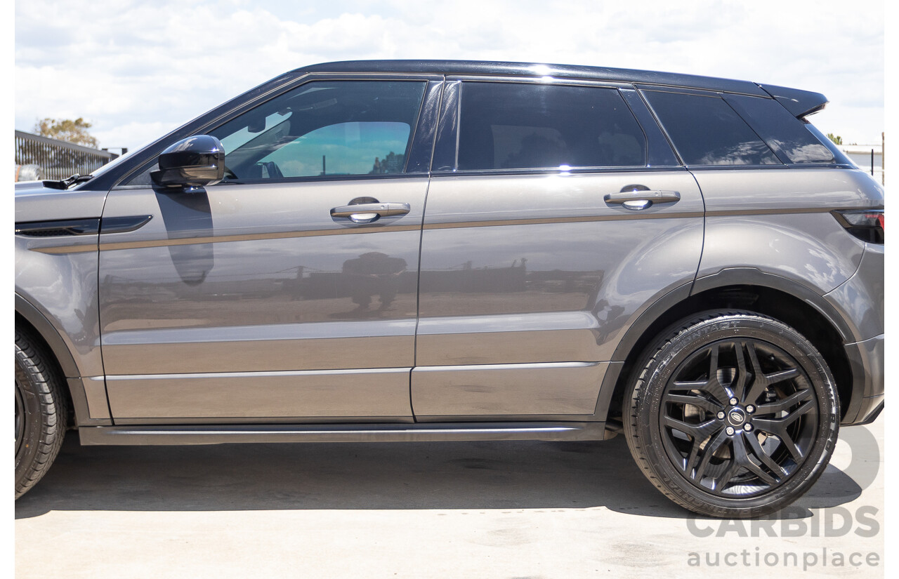 08/2016 Range Rover Evoque Td4 180 HSE Dynamic (AWD) LV MY17 5D Wagon Waitomo Grey Turbo Diesel 2.0L