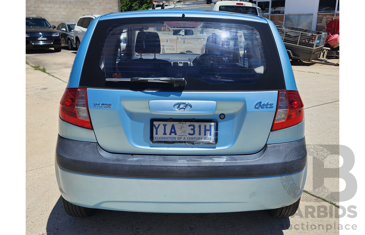 8/2009 Hyundai Getz S TB MY09 3d Hatchback Blue 1.4L