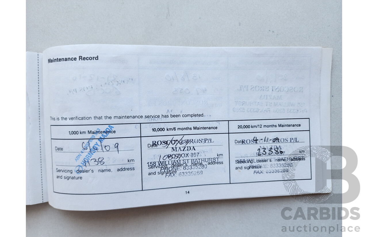 11/2008 Mazda Cx-9 Luxury  4d Wagon Black 3.7L