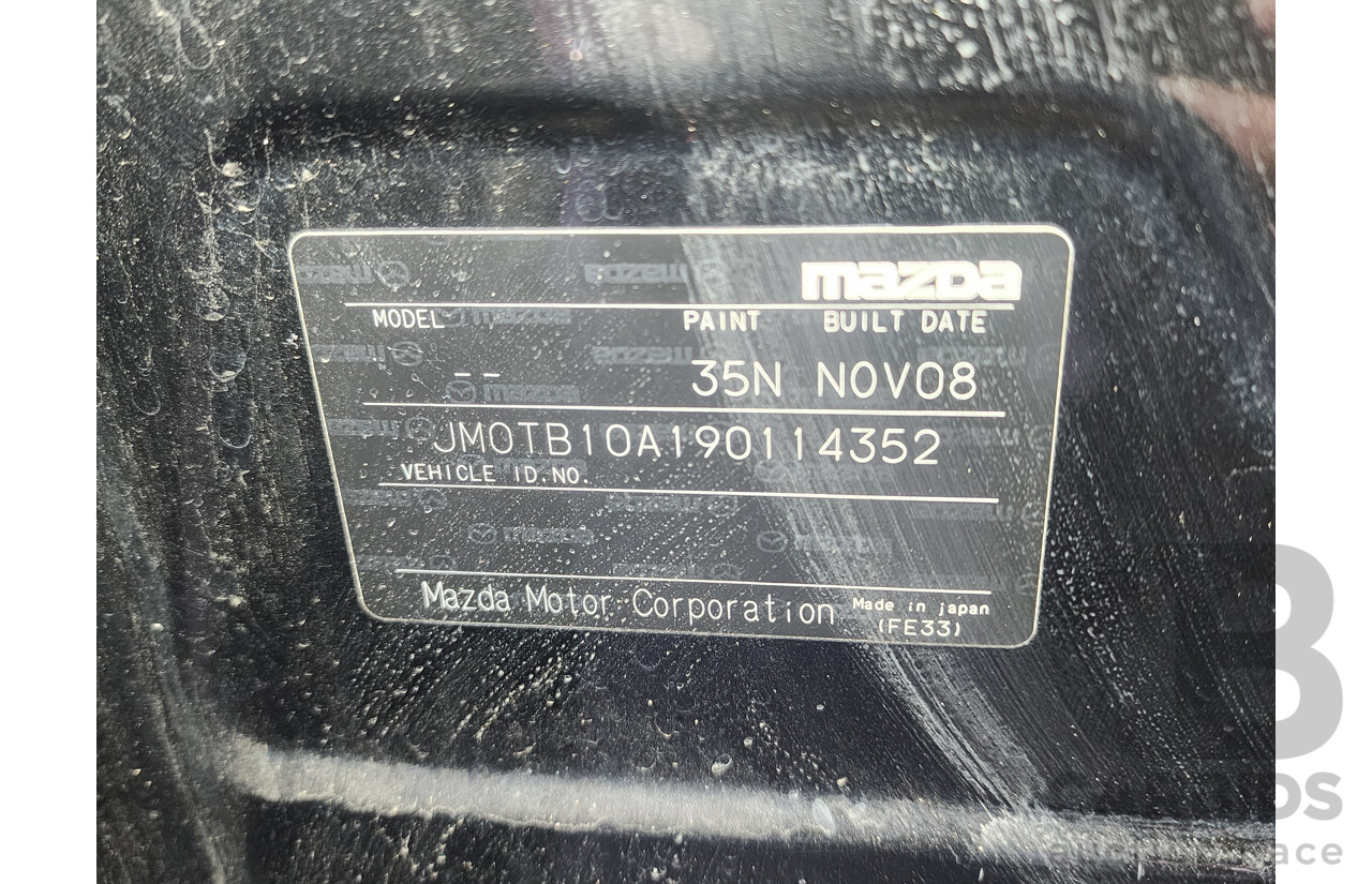 11/2008 Mazda Cx-9 Luxury  4d Wagon Black 3.7L