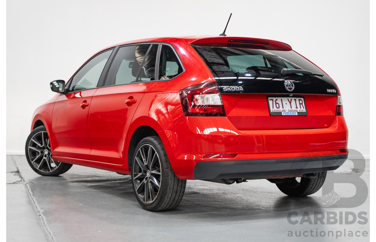 03/2018 Skoda Rapid  92 TSI NH MY18 4D Wagon Corrida Red Turbo 1.4L