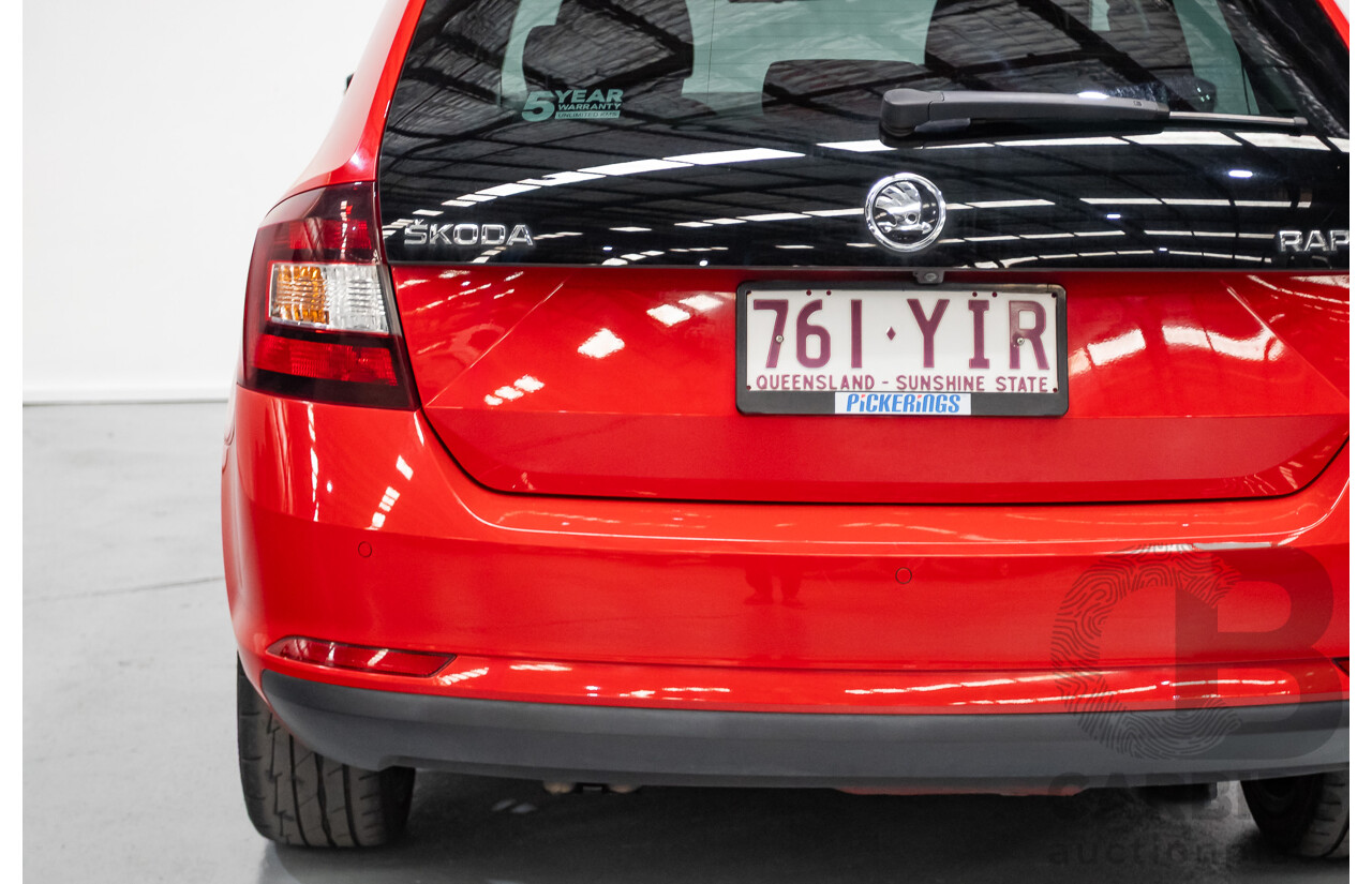 03/2018 Skoda Rapid  92 TSI NH MY18 4D Wagon Corrida Red Turbo 1.4L