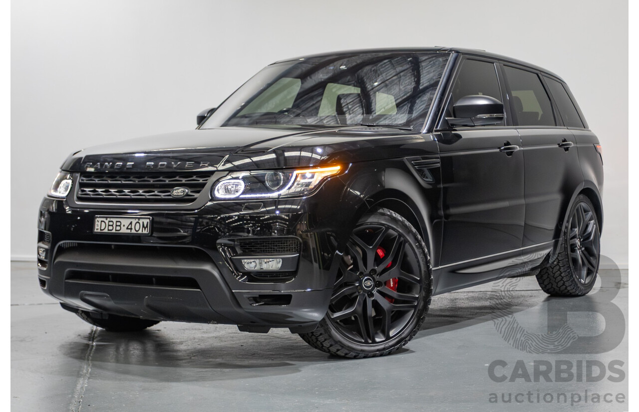9/2015 Land Rover Range Rover Sport SDV8 HSE Dynamic LW MY16 4d Wagon Santorini Black V8 4.4L