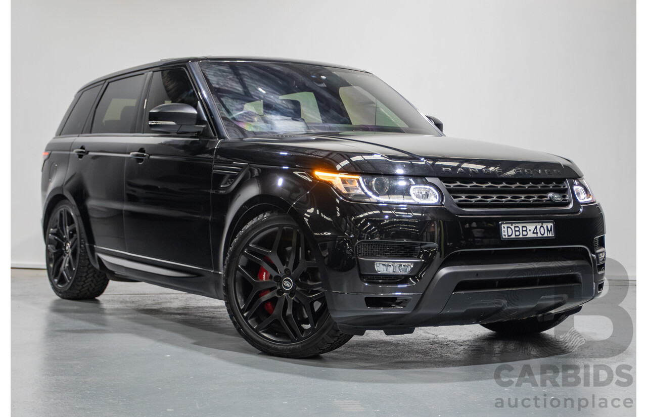9/2015 Land Rover Range Rover Sport SDV8 HSE Dynamic LW MY16 4d Wagon Santorini Black V8 4.4L