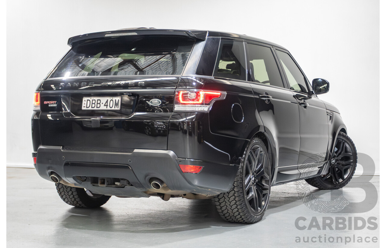 9/2015 Land Rover Range Rover Sport SDV8 HSE Dynamic LW MY16 4d Wagon Santorini Black V8 4.4L