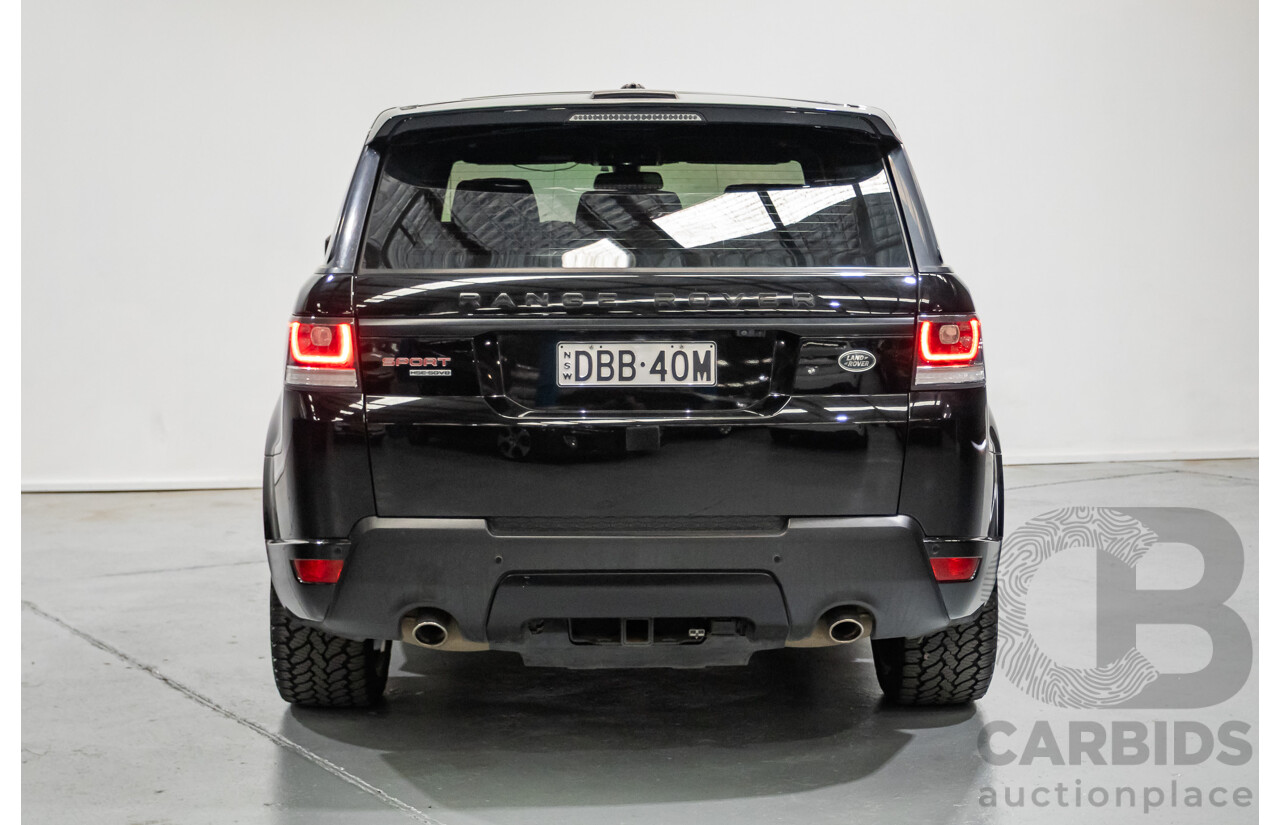 9/2015 Land Rover Range Rover Sport SDV8 HSE Dynamic LW MY16 4d Wagon Santorini Black V8 4.4L