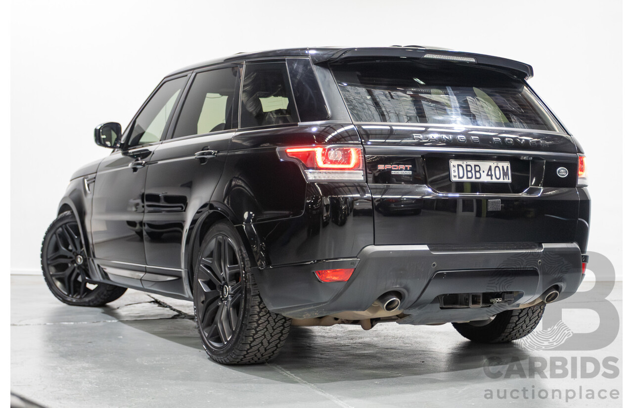 9/2015 Land Rover Range Rover Sport SDV8 HSE Dynamic LW MY16 4d Wagon Santorini Black V8 4.4L