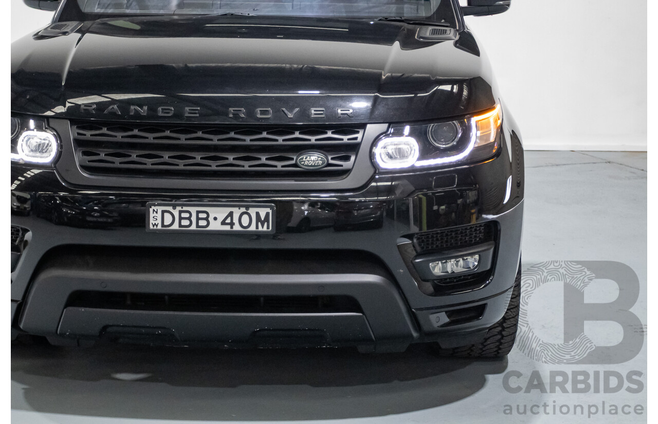 9/2015 Land Rover Range Rover Sport SDV8 HSE Dynamic LW MY16 4d Wagon Santorini Black V8 4.4L