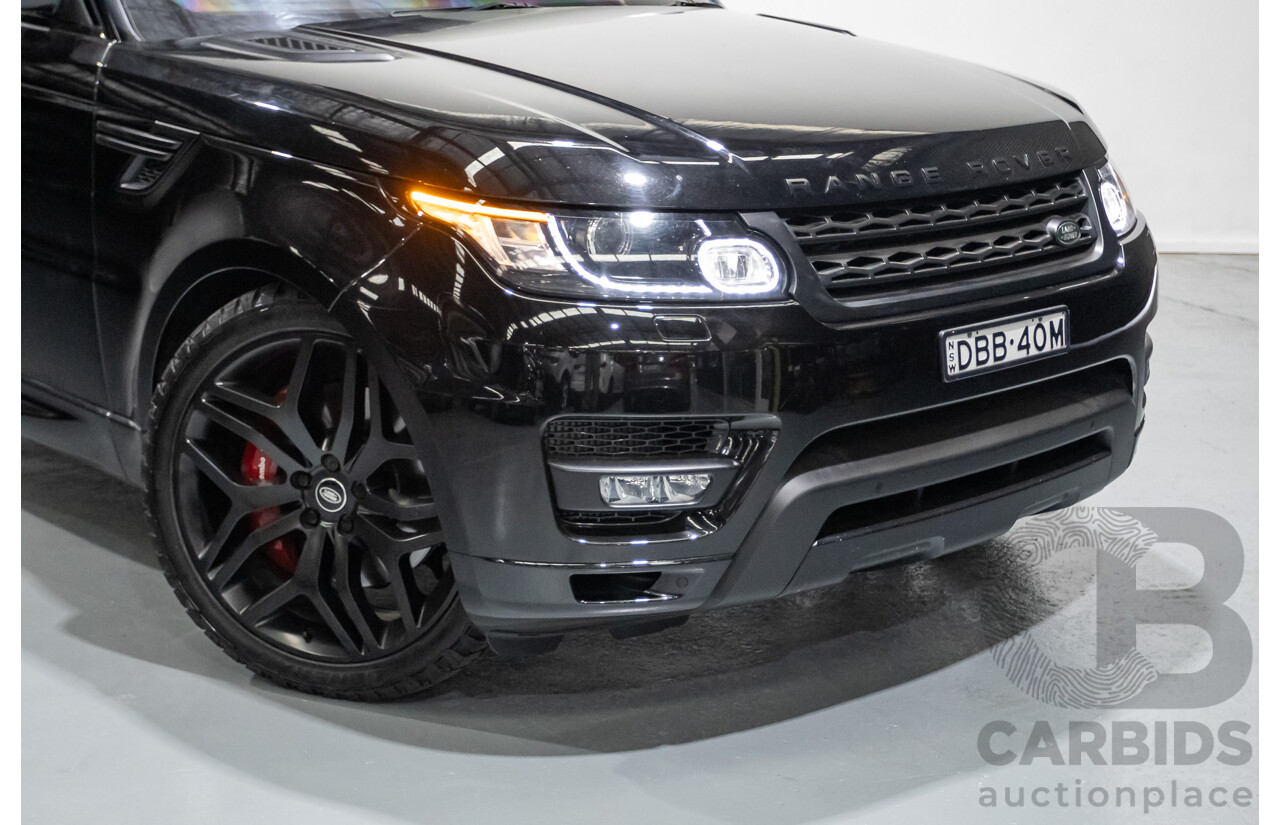 9/2015 Land Rover Range Rover Sport SDV8 HSE Dynamic LW MY16 4d Wagon Santorini Black V8 4.4L
