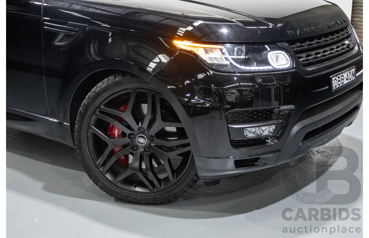 9/2015 Land Rover Range Rover Sport SDV8 HSE Dynamic LW MY16 4d Wagon Santorini Black V8 4.4L