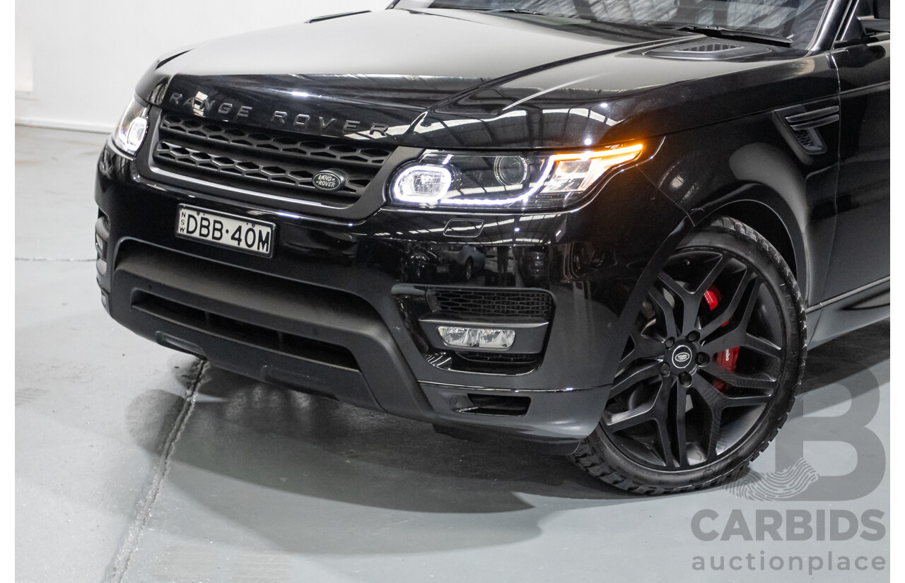 9/2015 Land Rover Range Rover Sport SDV8 HSE Dynamic LW MY16 4d Wagon Santorini Black V8 4.4L