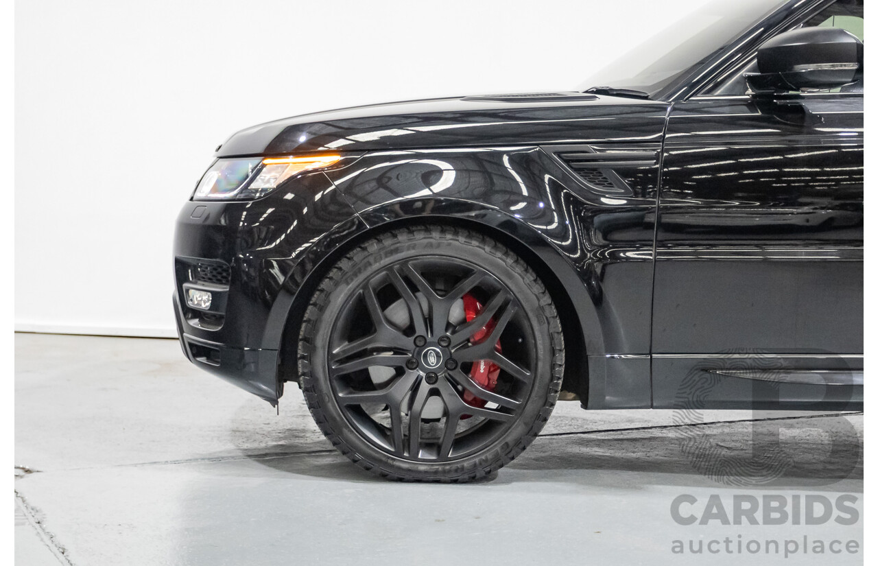 9/2015 Land Rover Range Rover Sport SDV8 HSE Dynamic LW MY16 4d Wagon Santorini Black V8 4.4L