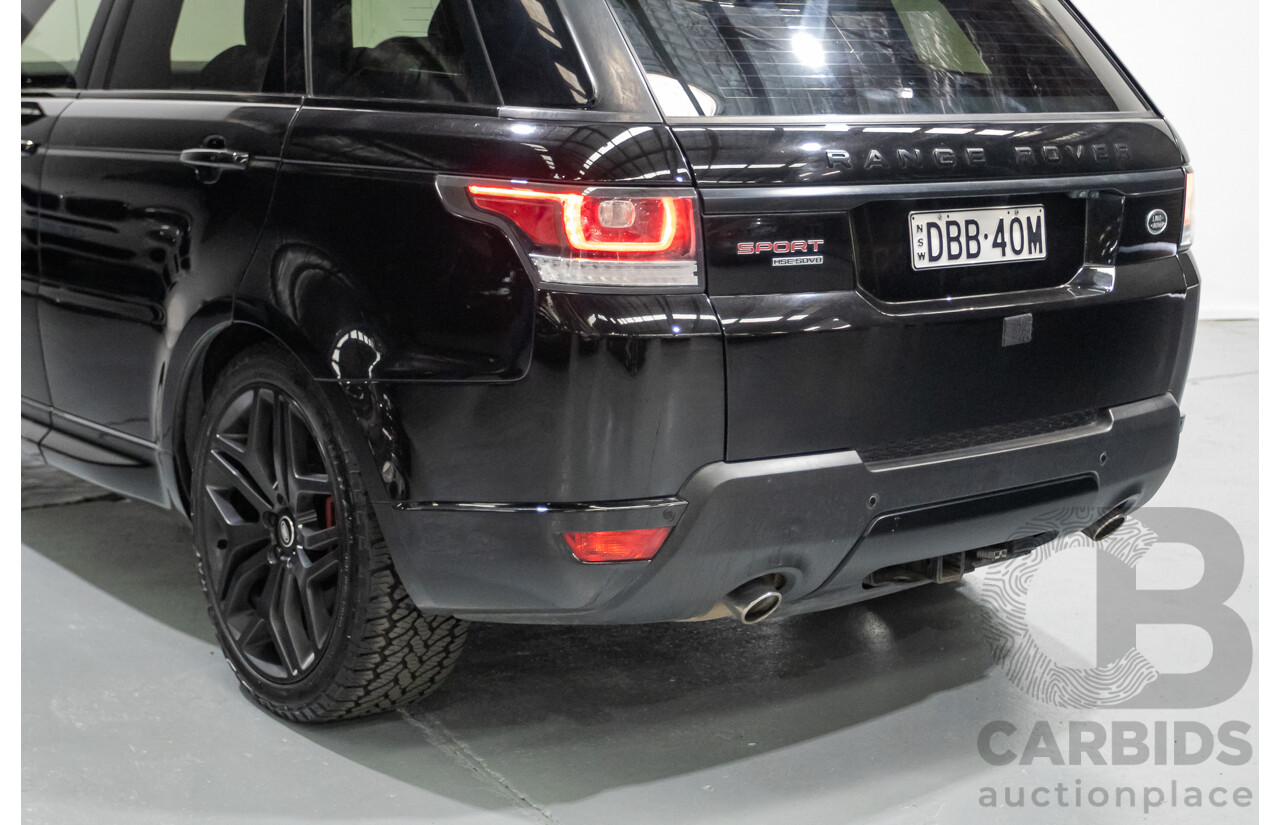 9/2015 Land Rover Range Rover Sport SDV8 HSE Dynamic LW MY16 4d Wagon Santorini Black V8 4.4L
