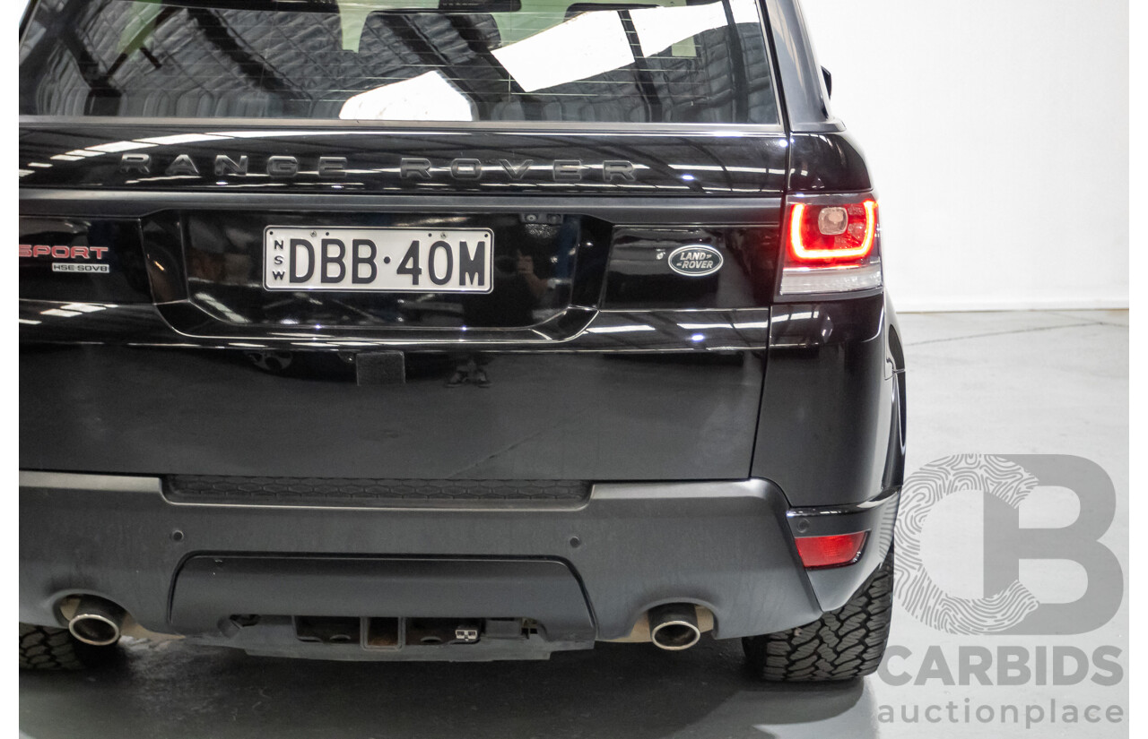 9/2015 Land Rover Range Rover Sport SDV8 HSE Dynamic LW MY16 4d Wagon Santorini Black V8 4.4L
