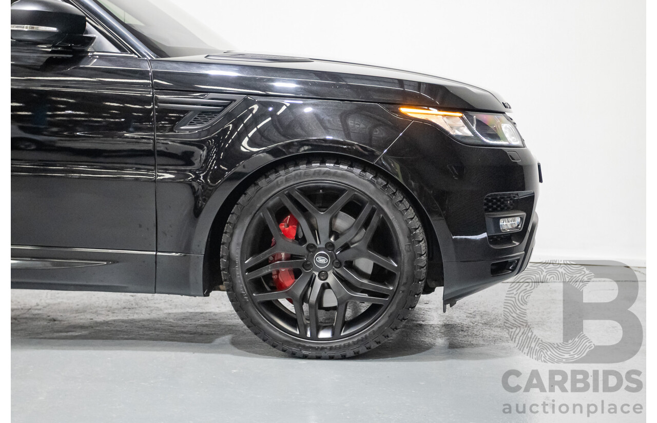 9/2015 Land Rover Range Rover Sport SDV8 HSE Dynamic LW MY16 4d Wagon Santorini Black V8 4.4L
