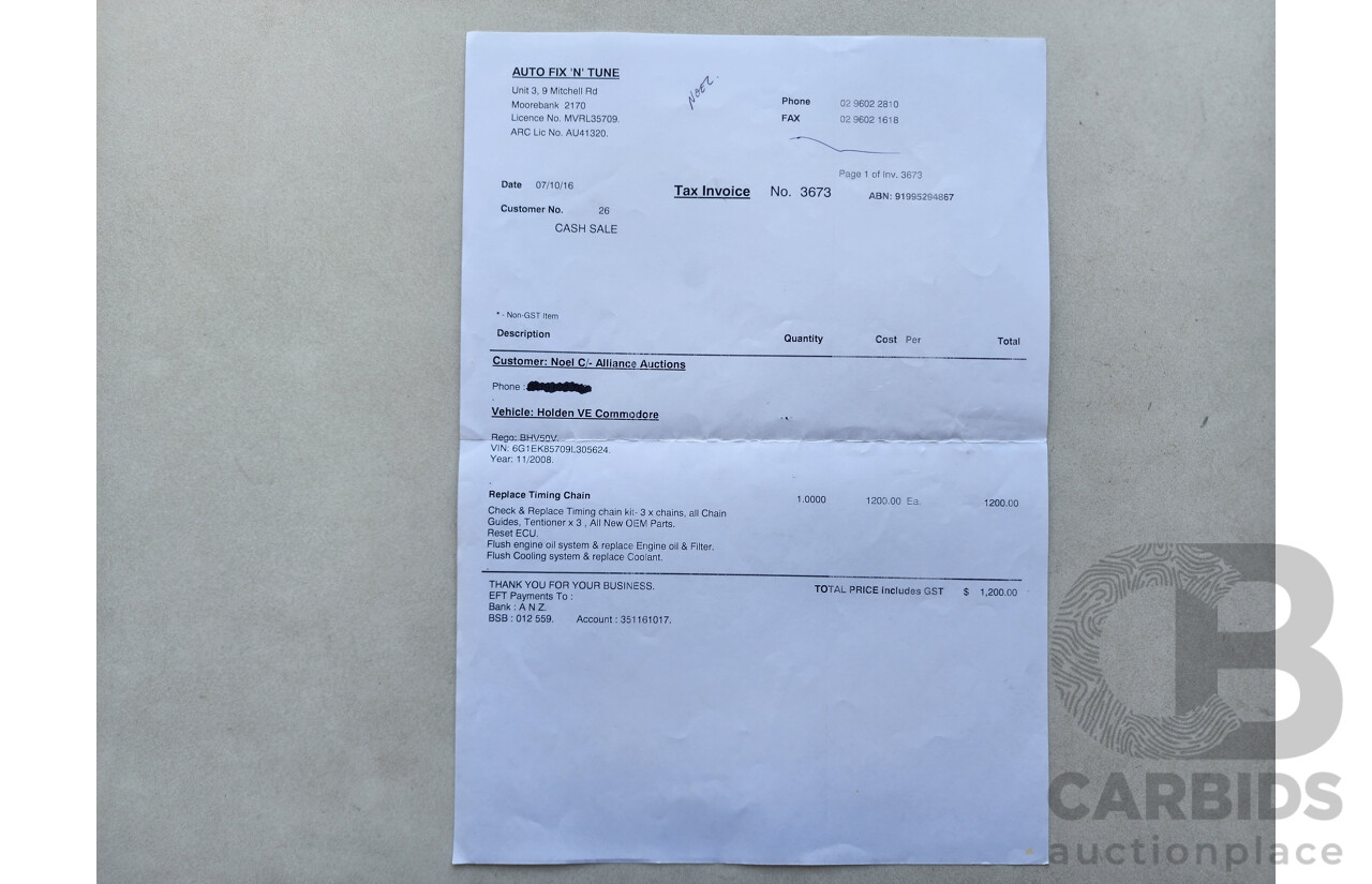 11/2008 Holden Commodore 60TH Anniversary VE MY09 4d Sportwagon Black 3.6L