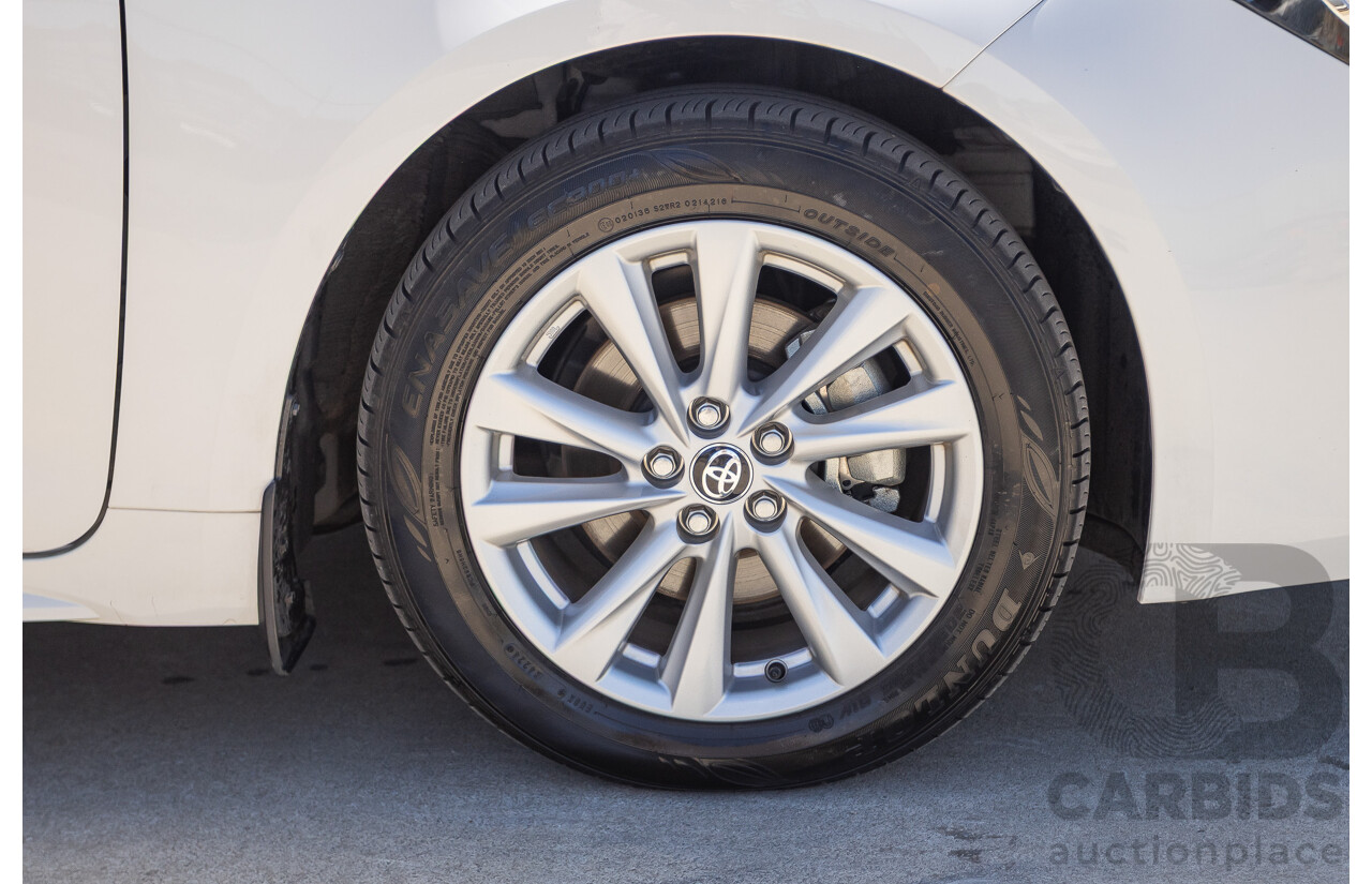 11/2024 Toyota Corolla Ascent Sport Hybrid ZWE219R 5D Hatchback Glacier White 1.8L - 70kw Hybrid