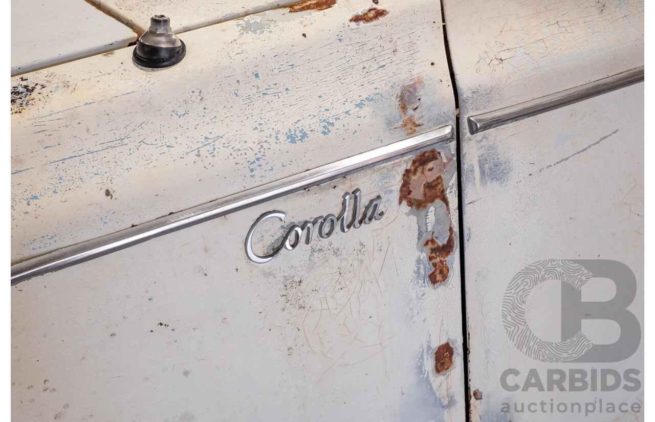 Circa 1969 Toyota Corolla KE16 2d Wagon White 1.1L