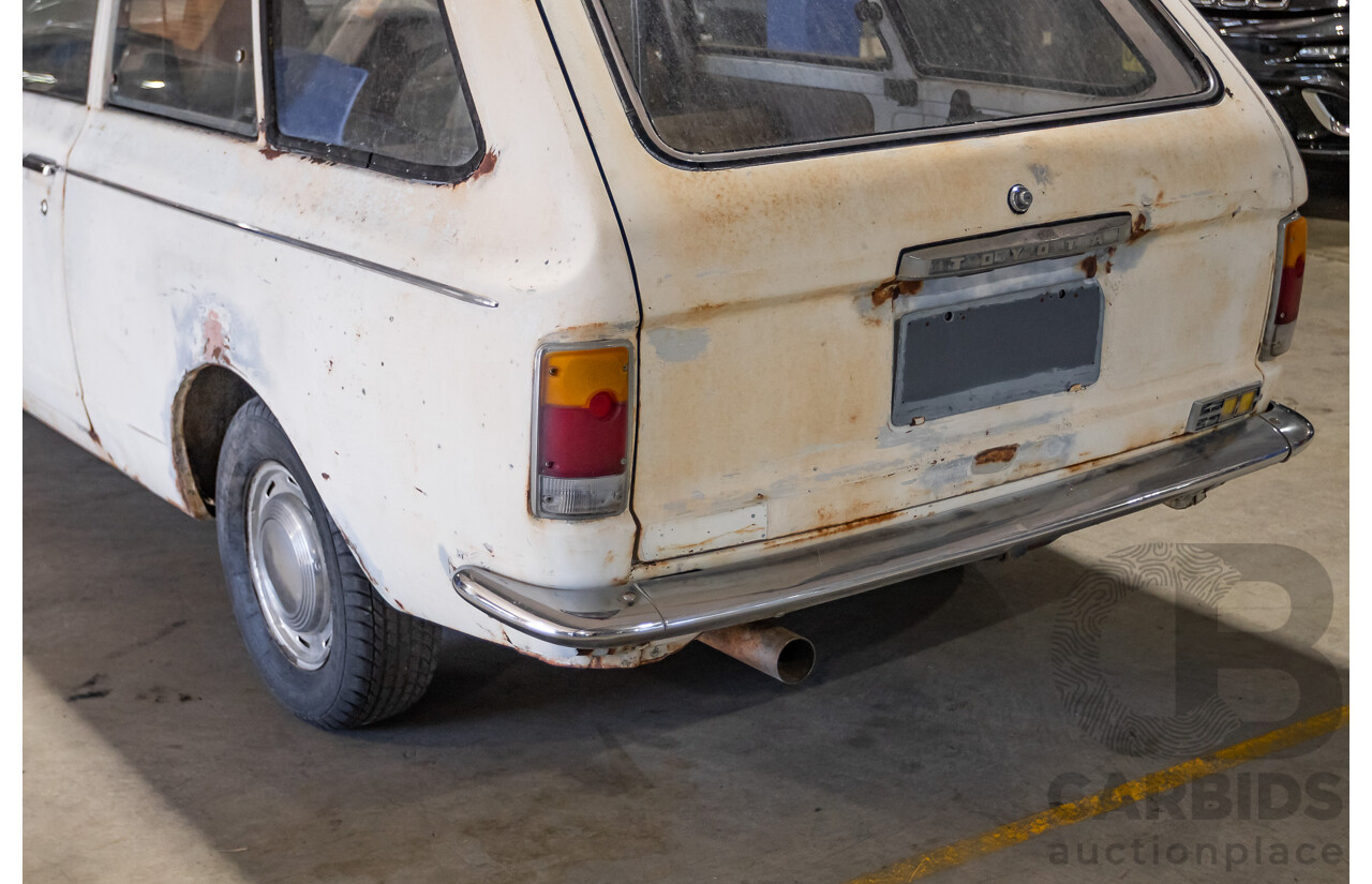 Circa 1969 Toyota Corolla KE16 2d Wagon White 1.1L