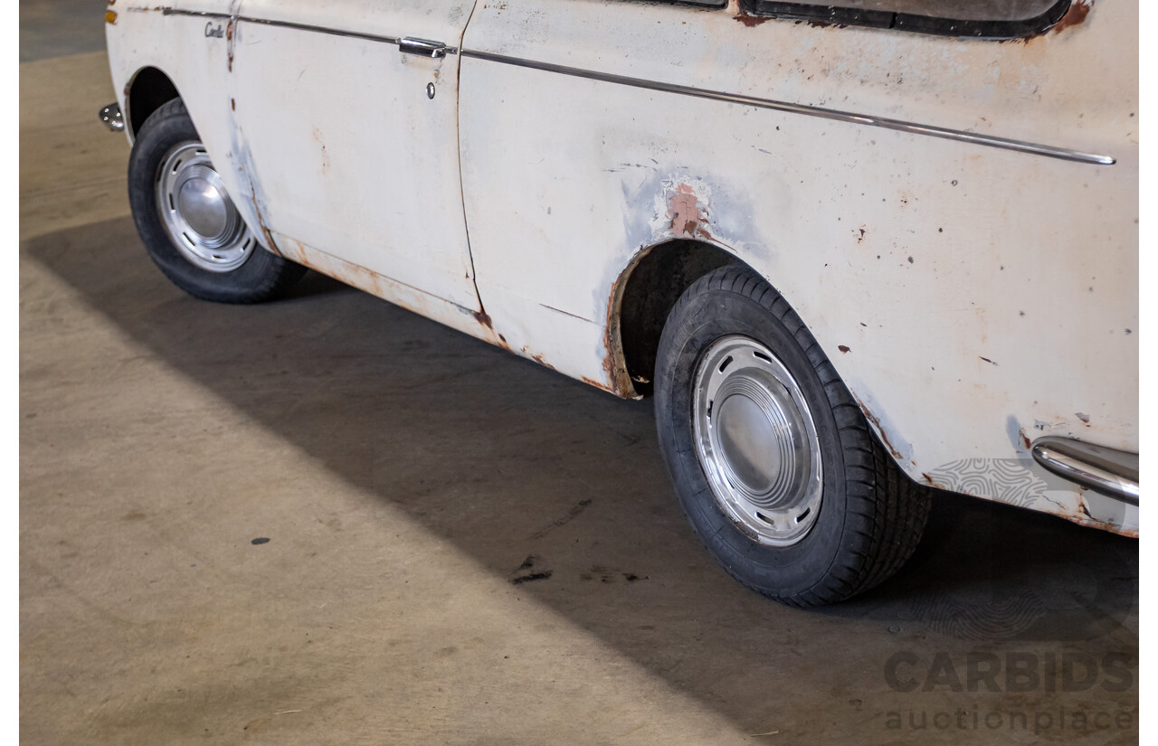 Circa 1969 Toyota Corolla KE16 2d Wagon White 1.1L