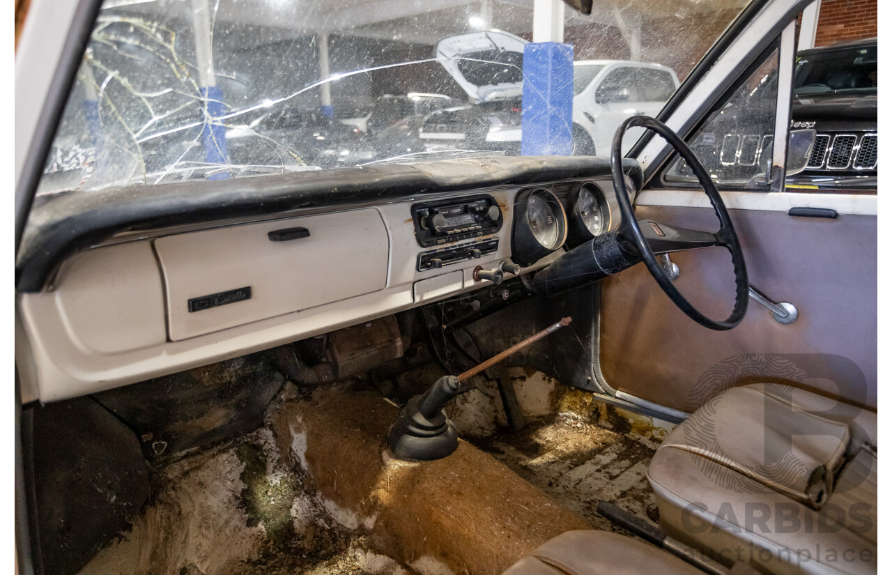 Circa 1969 Toyota Corolla KE16 2d Wagon White 1.1L