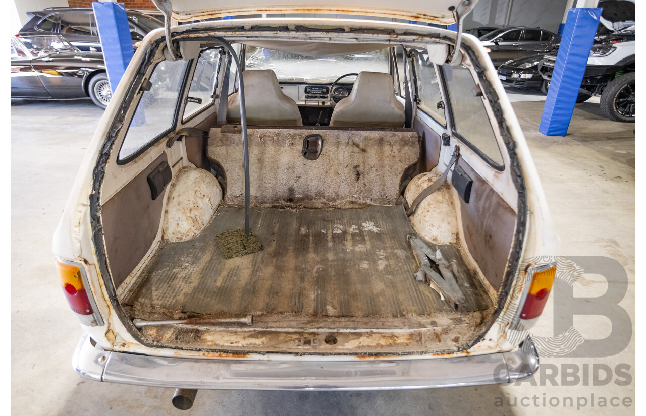 Circa 1969 Toyota Corolla KE16 2d Wagon White 1.1L