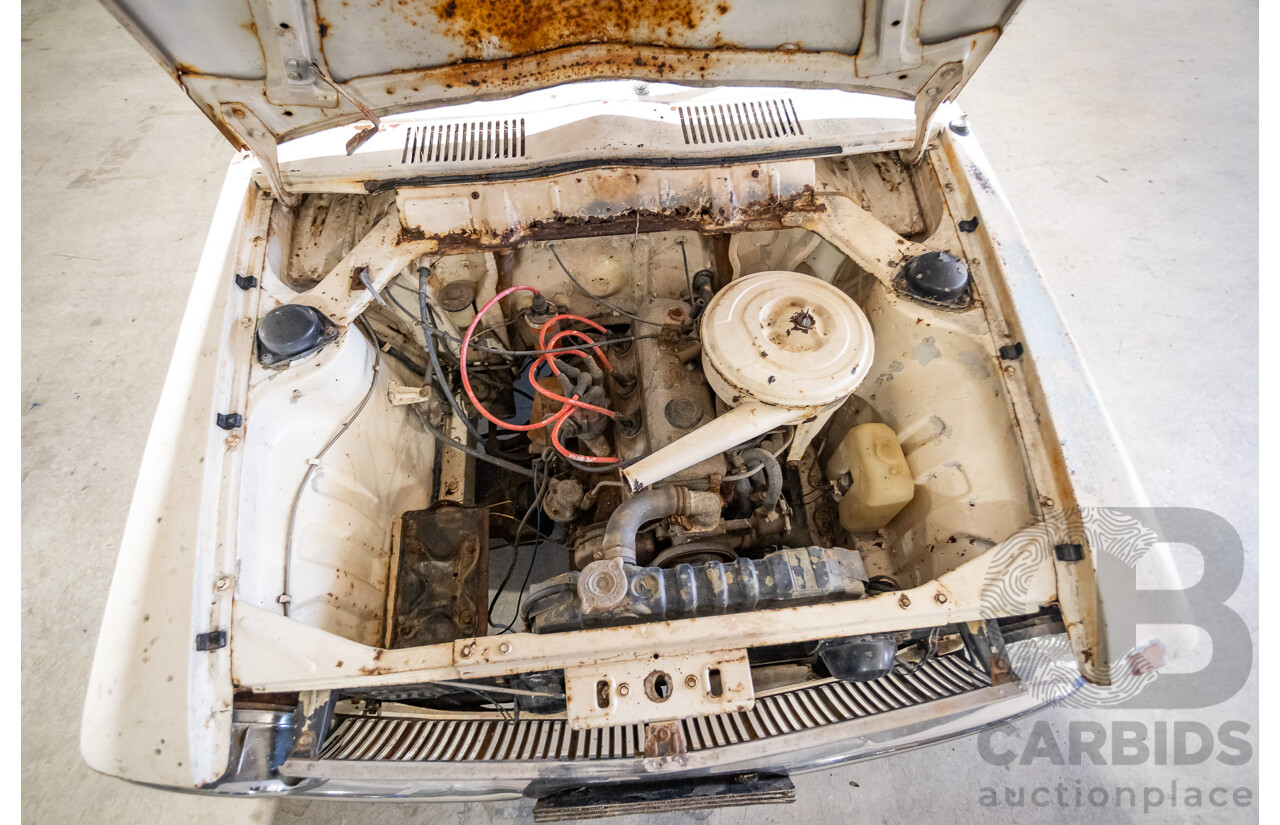 Circa 1969 Toyota Corolla KE16 2d Wagon White 1.1L