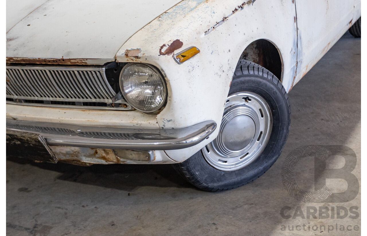 Circa 1969 Toyota Corolla KE16 2d Wagon White 1.1L