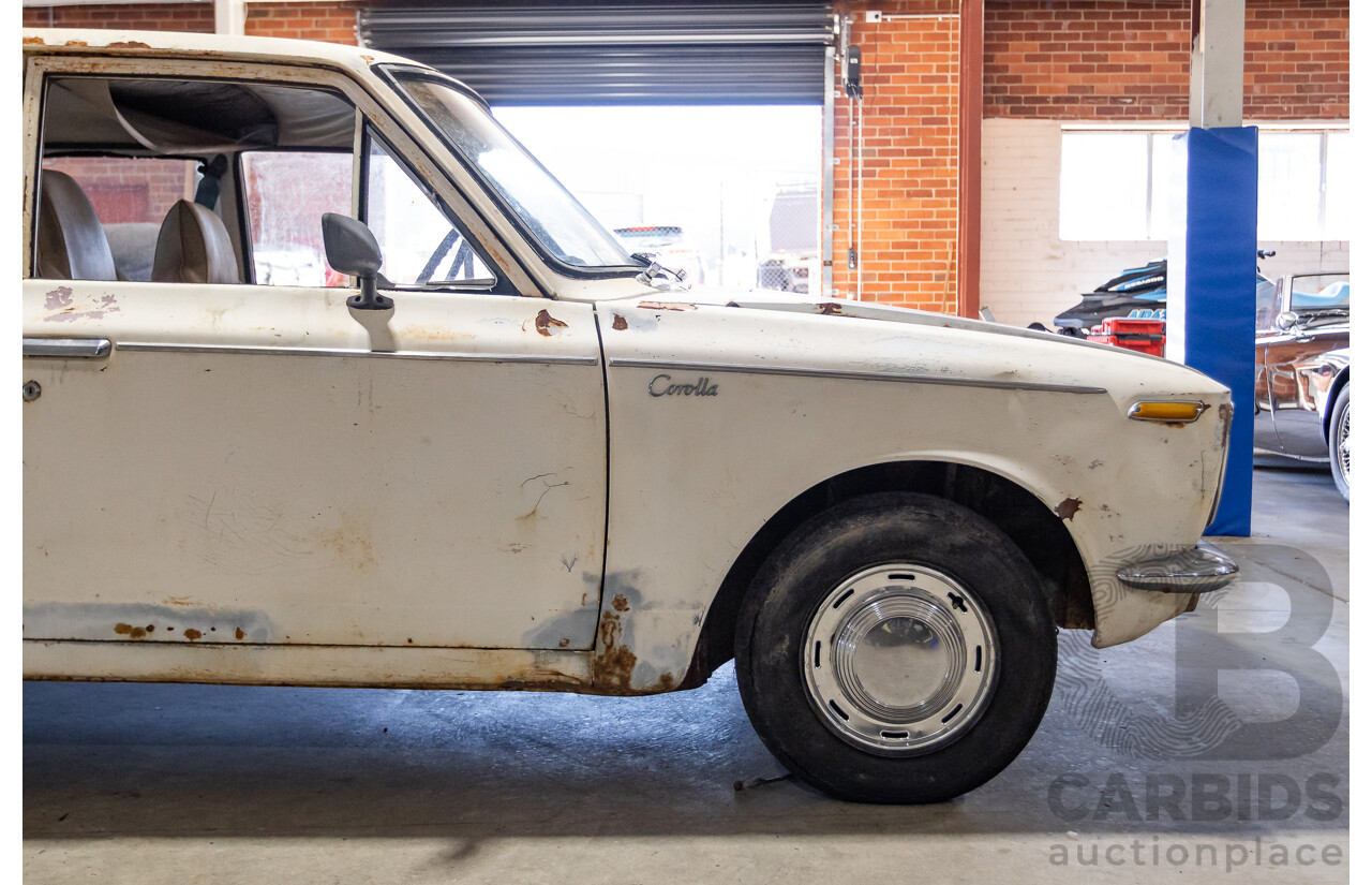 Circa 1969 Toyota Corolla KE16 2d Wagon White 1.1L