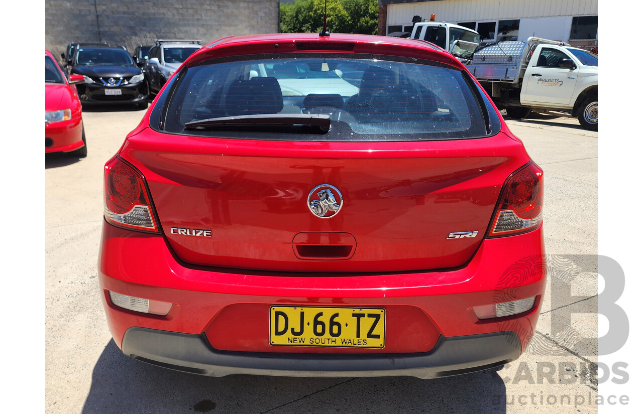 11/2012 Holden Cruze SRi JH MY13 5d Hatchback Red 1.4L