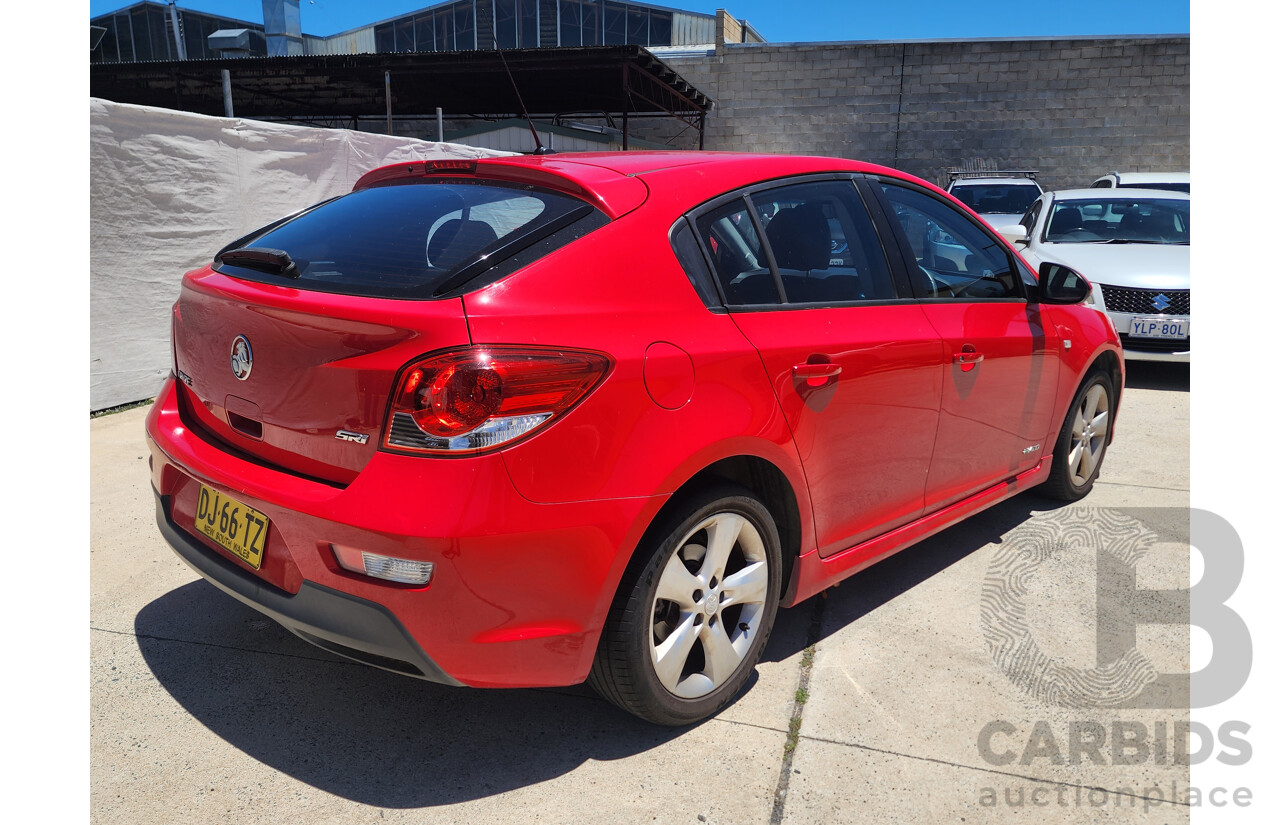 11/2012 Holden Cruze SRi JH MY13 5d Hatchback Red 1.4L