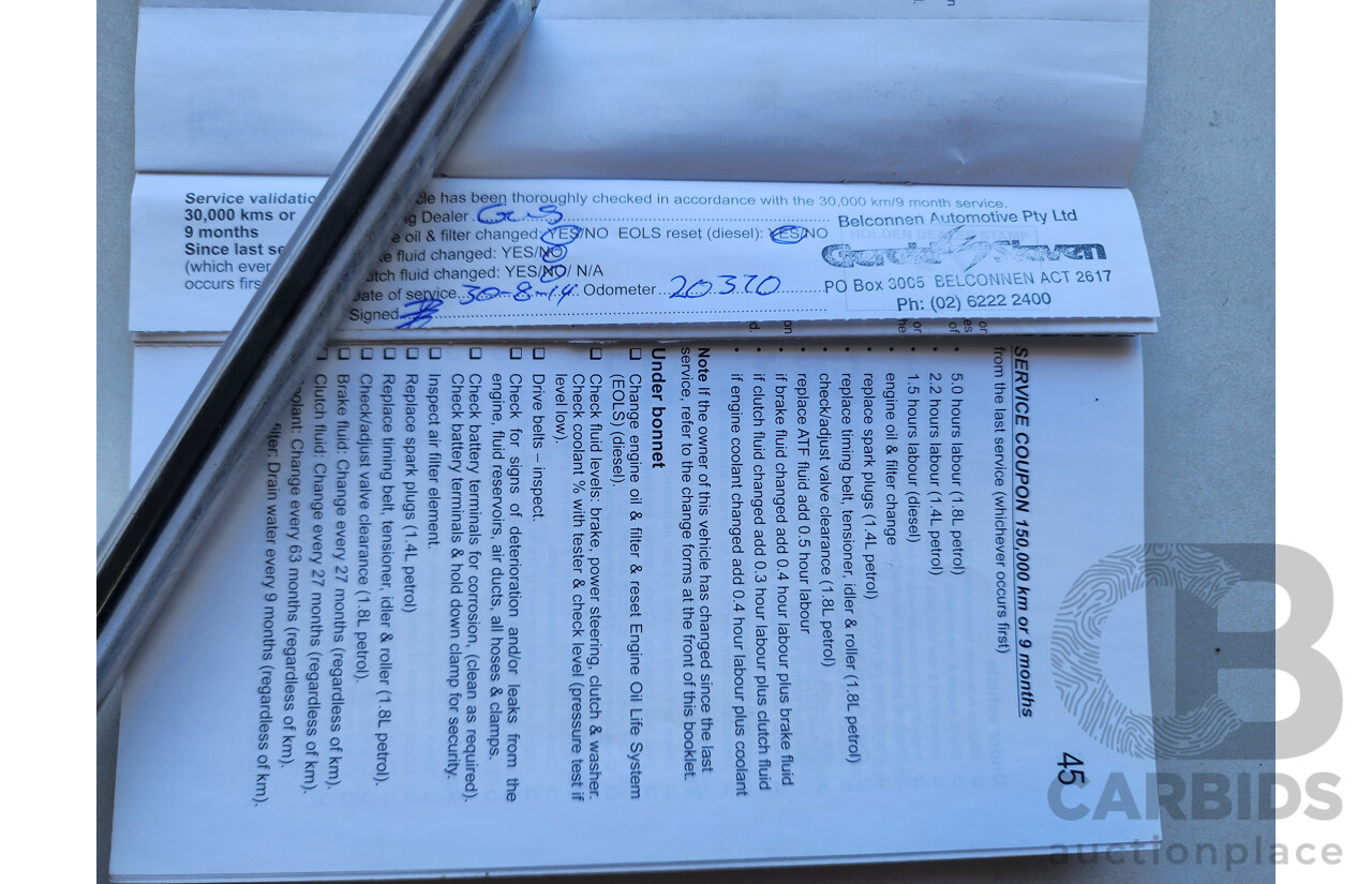 11/2012 Holden Cruze SRi JH MY13 5d Hatchback Red 1.4L