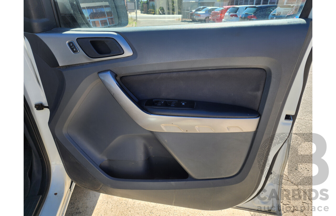 6/2016 Ford Ranger XLS 3.2 (4x4) PX MKII Dual Cab Utility White 3.2L