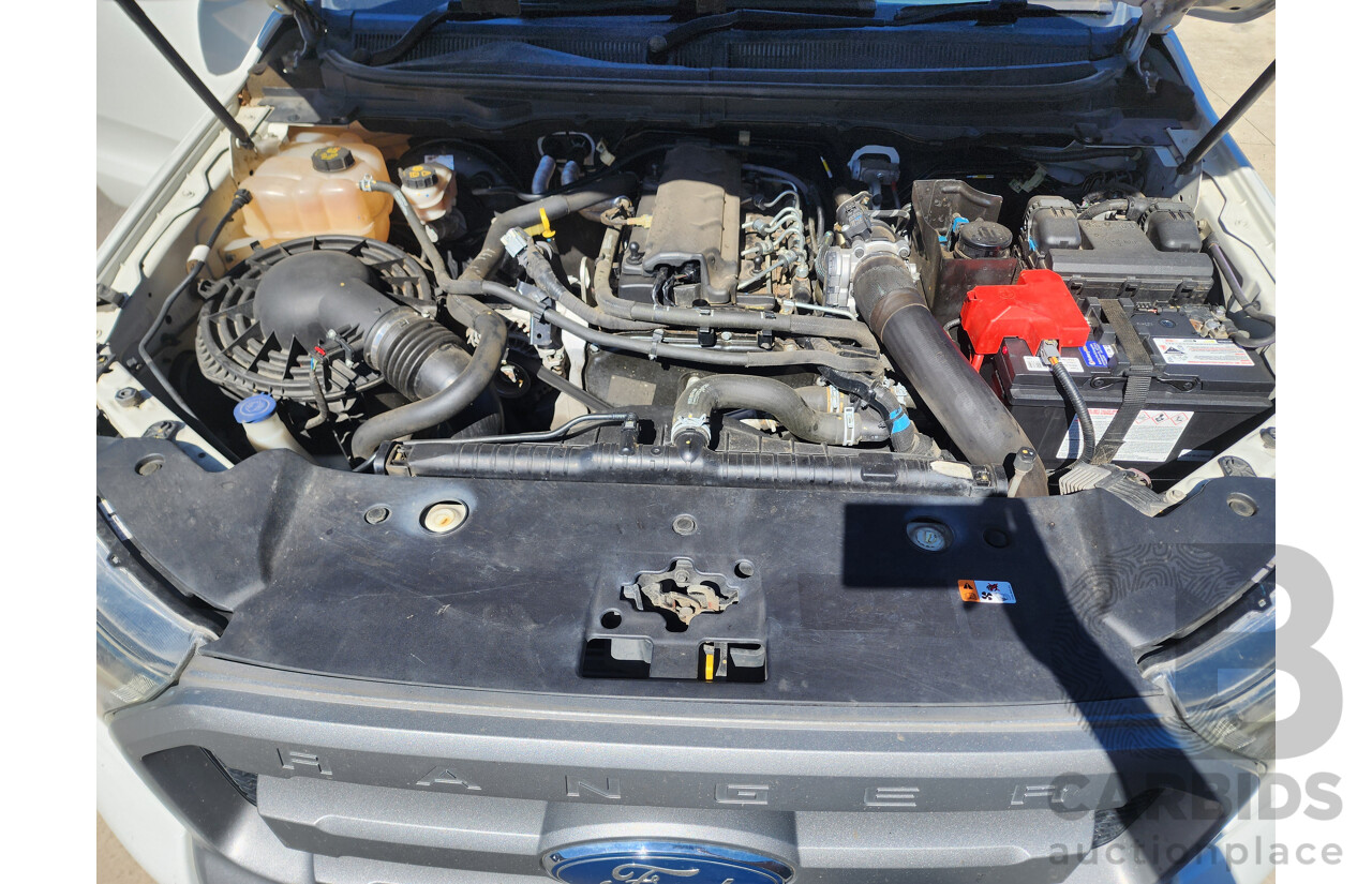 6/2016 Ford Ranger XLS 3.2 (4x4) PX MKII Dual Cab Utility White 3.2L