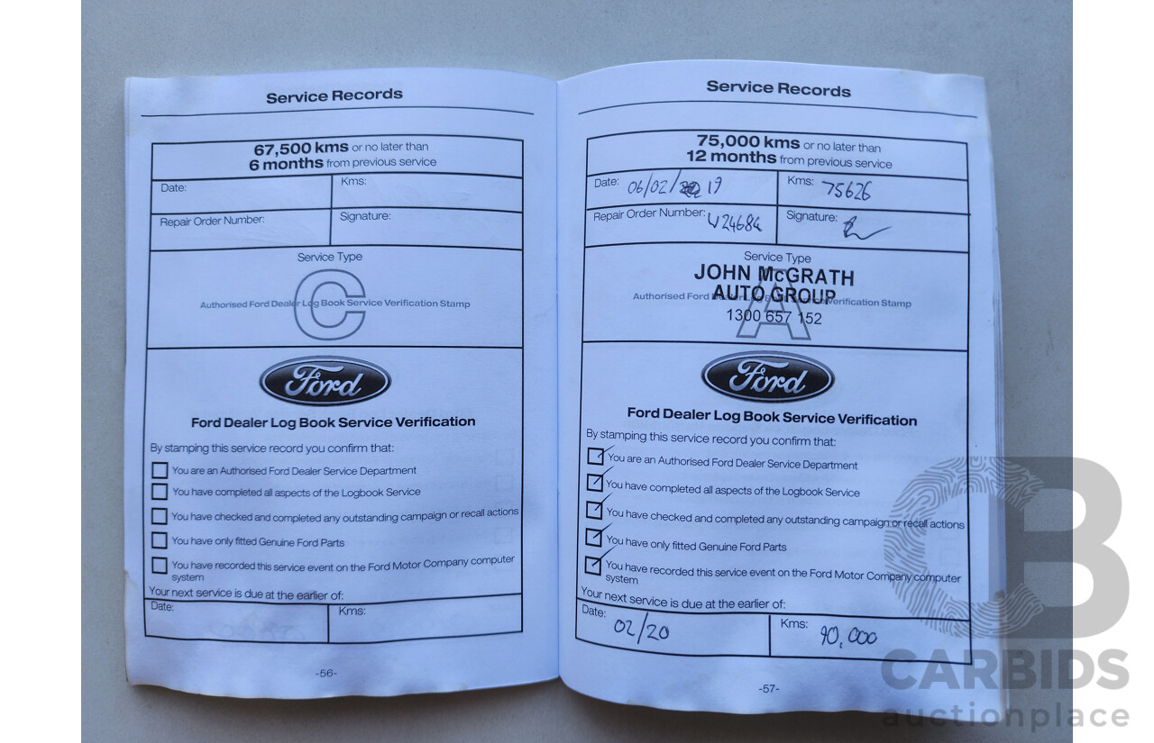 6/2016 Ford Ranger XLS 3.2 (4x4) PX MKII Dual Cab Utility White 3.2L