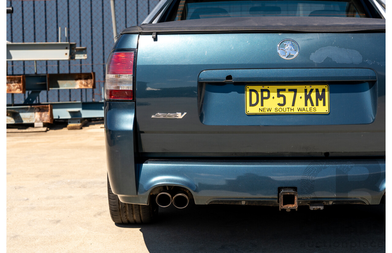 6/2009 Holden Commodore SS-V VE MY09.5 Utility Karma Blue V8 6.0L